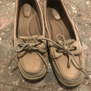 Women’s Sperrys size 5 leopard sequin